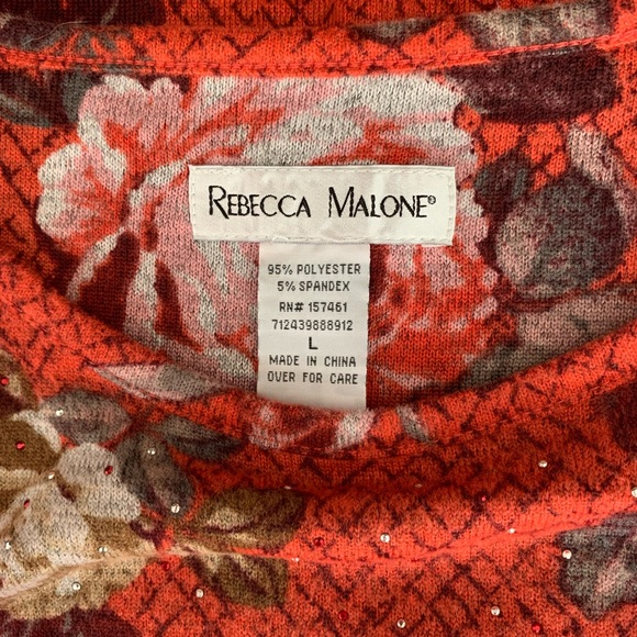 Rebecca Malone L Ladies Top. NWT. - Picture 8 of 8